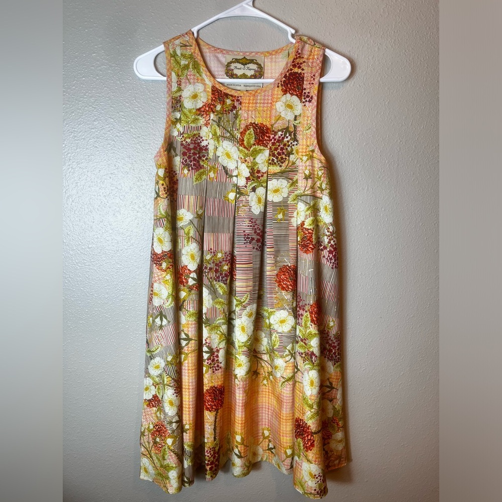 Anthropologie Preeti Kapoor Tesanee Floral Swing Dress Size XS